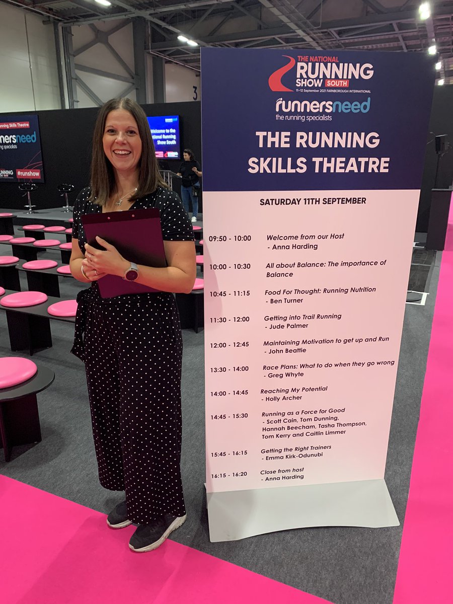 Catch me hosting the @RunnersNeed Running Skills Theatre @nationalrunshow all day today. I’m also on the Inspiration Stage tomorrow, talking about #QuarantinetoQualifier at 12pm and the @badboyrunning Ultra Stage at 2pm 

#runshow #nationalrunningshow