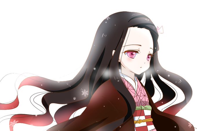 エイム。さんがTwitterに投稿した竈門禰豆子(鬼滅の刃)のイラスト。