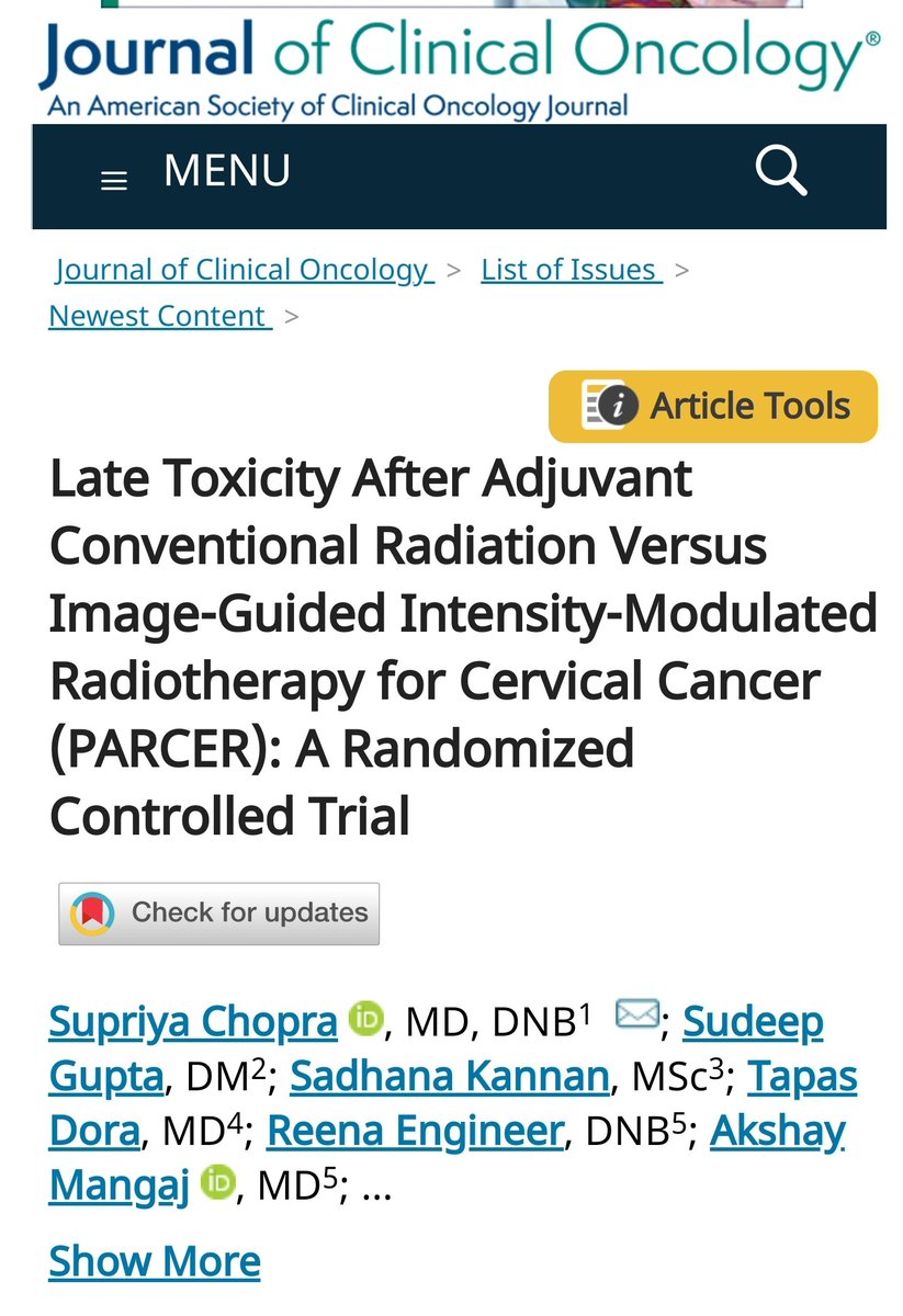 Long-term results from the PACER trial are out and support IG-IMRT!
Adjuvant IG- IMRT vs 3DRT:
3-y G2 or >late GI toxicity
21 vs 42%
3-y G2 or > any late toxicity 
28 vs 49%
No differences 
3 y pelvic relapse or DFS 
Congrats to all authors!!
#cervixcancer #radonc