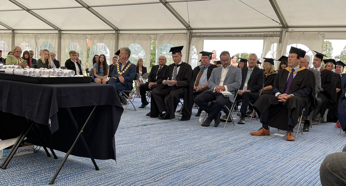 lezley4tern's tweet photo. Seated and ready for @ShrewsColGroup Graduation Ceremony, we’re in a massive marquee,  makes a great venue. My congratulations to the Classes of 2020 and 2021 👏👏 @ShropCouncil #fabatmosphere https://t.co/iuGoF42dAC