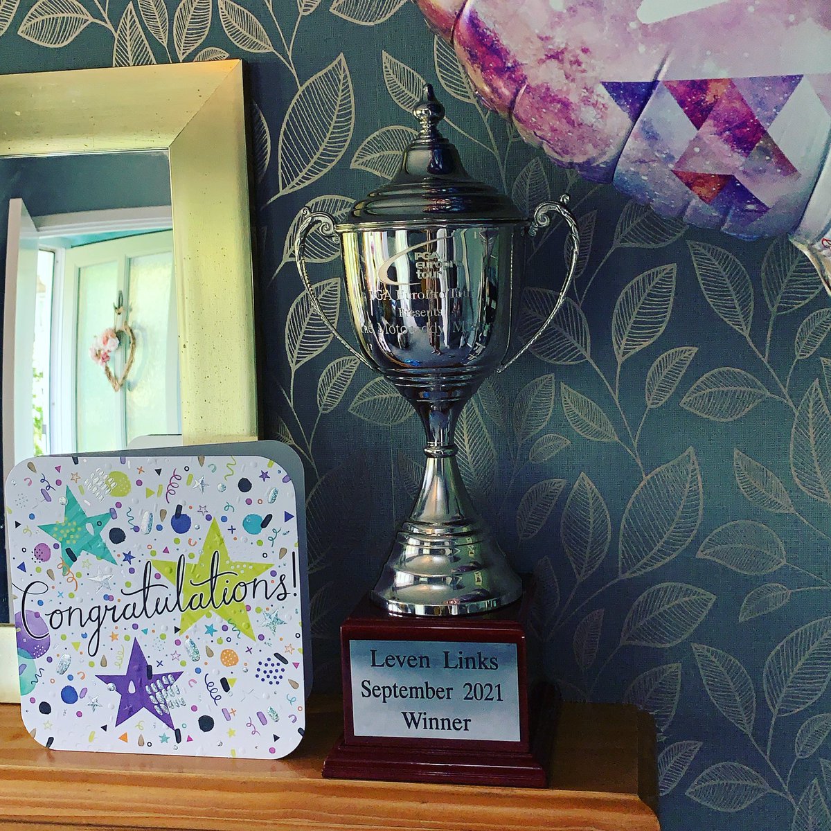 Jack like the hard working person he is, is at work coaching all day so I’m looking after the trophy 😂🥰💙⛳️

Dreams do come true kids!