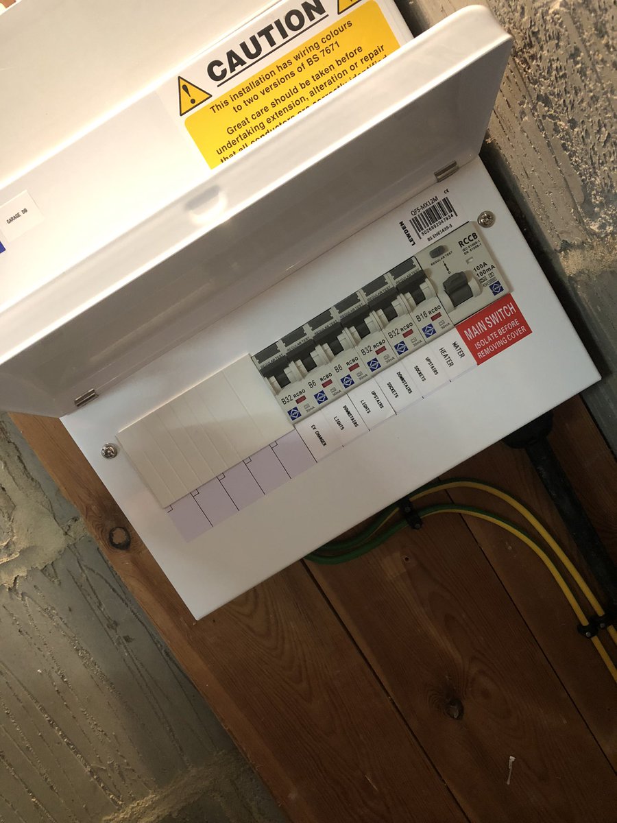 Another fantastic <a href="/myenergiuk/">myenergi</a> Zappi completed the other day in York. 
⚡️
This one was a little bit challenging, the Zappi was on a detached garage with a 32a supply. As the Zappi is also 32 we had to make sure we set it up properly.
⚡️
#renewables #evcharging #teamoval #Electric