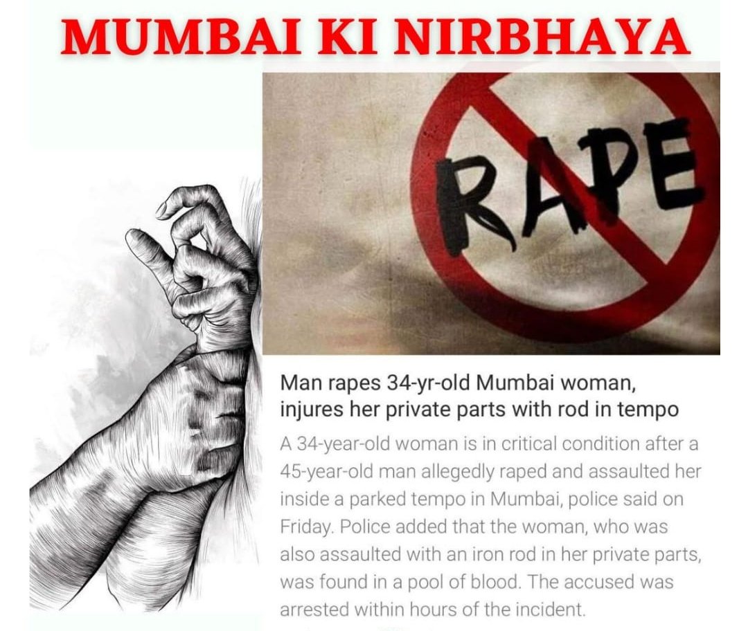 Need justice for both cases. I don't know how to put words for this Tweet!

Please speak out for our sister's!Hang the Rapists as soon as possible (:

#JusticeForRabiya #MumbaiRape