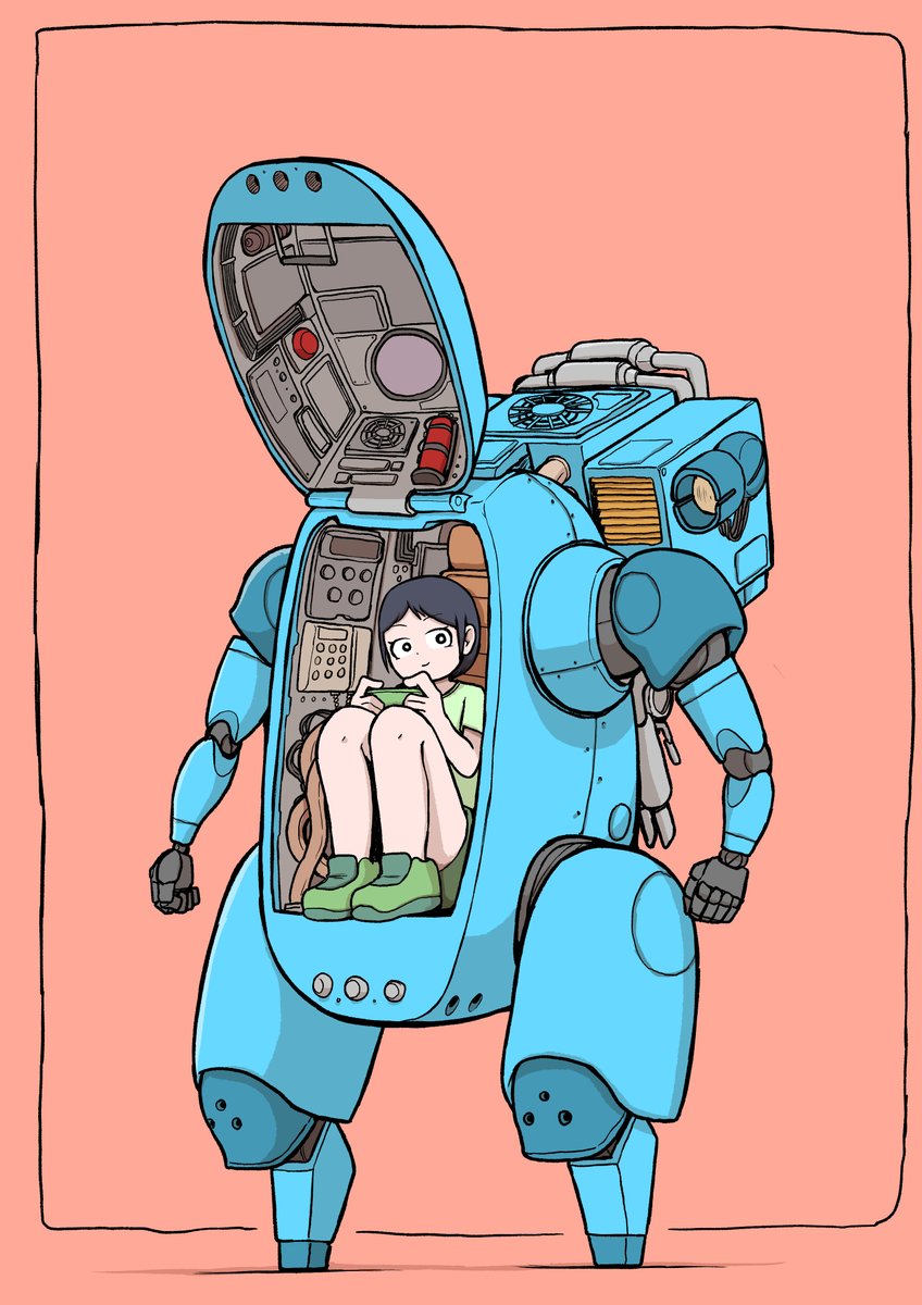 「一人部屋ロボット 」|のまのイラスト