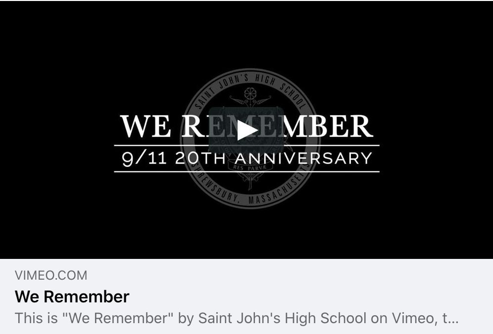 Today, we pray and we remember. 

vimeo.com/602512619

#september11 #neverforget #weremember