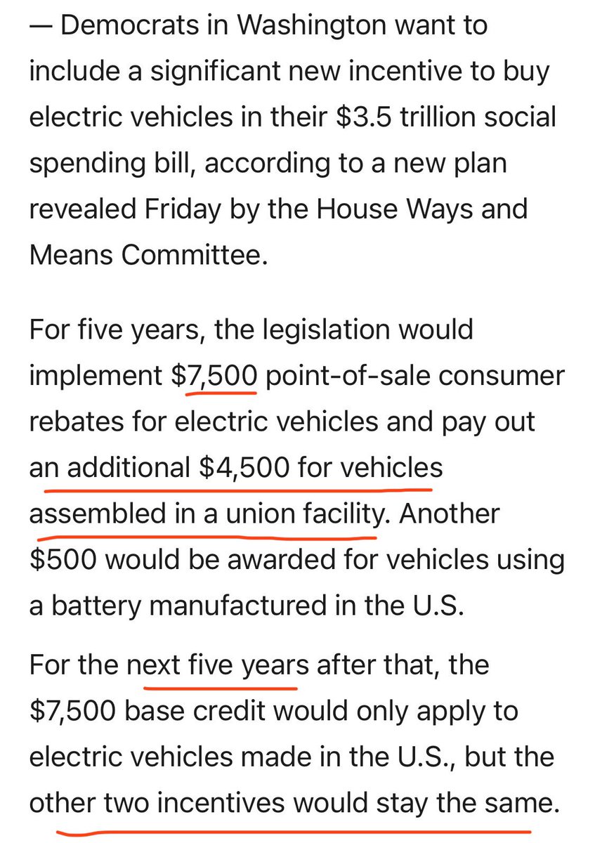 heydave7's tweet photo. Tesla to be handed a $4500/car penalty (or disadvantage) from the federal government for not having a union. 🤯 https://t.co/fXnJ4HHMKz