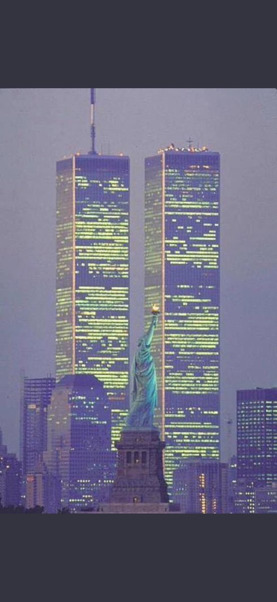 Thought I'd post a pic of the twin towers in all their former glory today. Thinking of all the people who lost their lives.