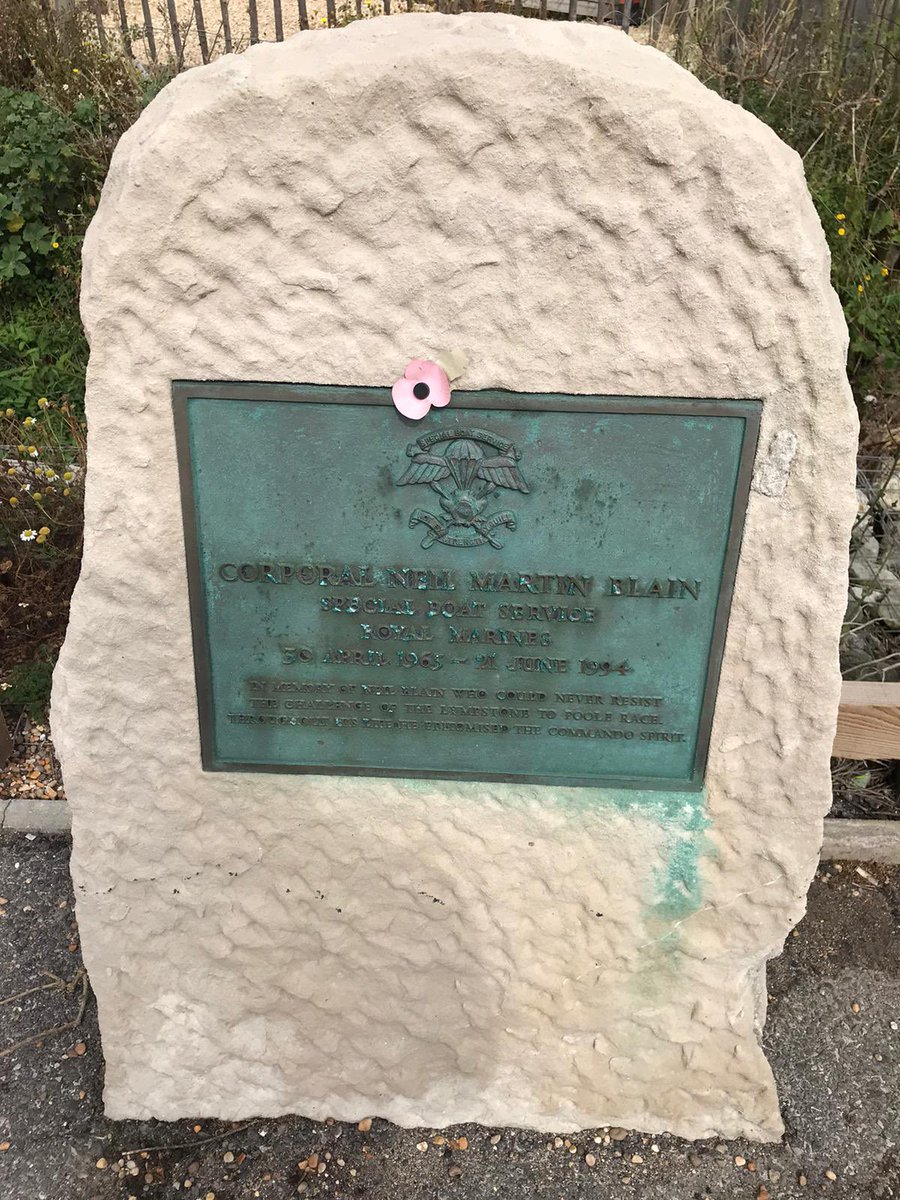 CommandoTRG's tweet photo. Poole to Lympstone Race Update - A poignant time for reflection and some words from @CommandoTRG Padre at the Corporal Neil Blain memorial ahead of the start of day 2.
@CommandoTRG A Team lead into the 1st CP, closely followed by @RMRMerseyside 1 Team.  #royalmarines #royalnavy https://t.co/akYGzuyBr9
