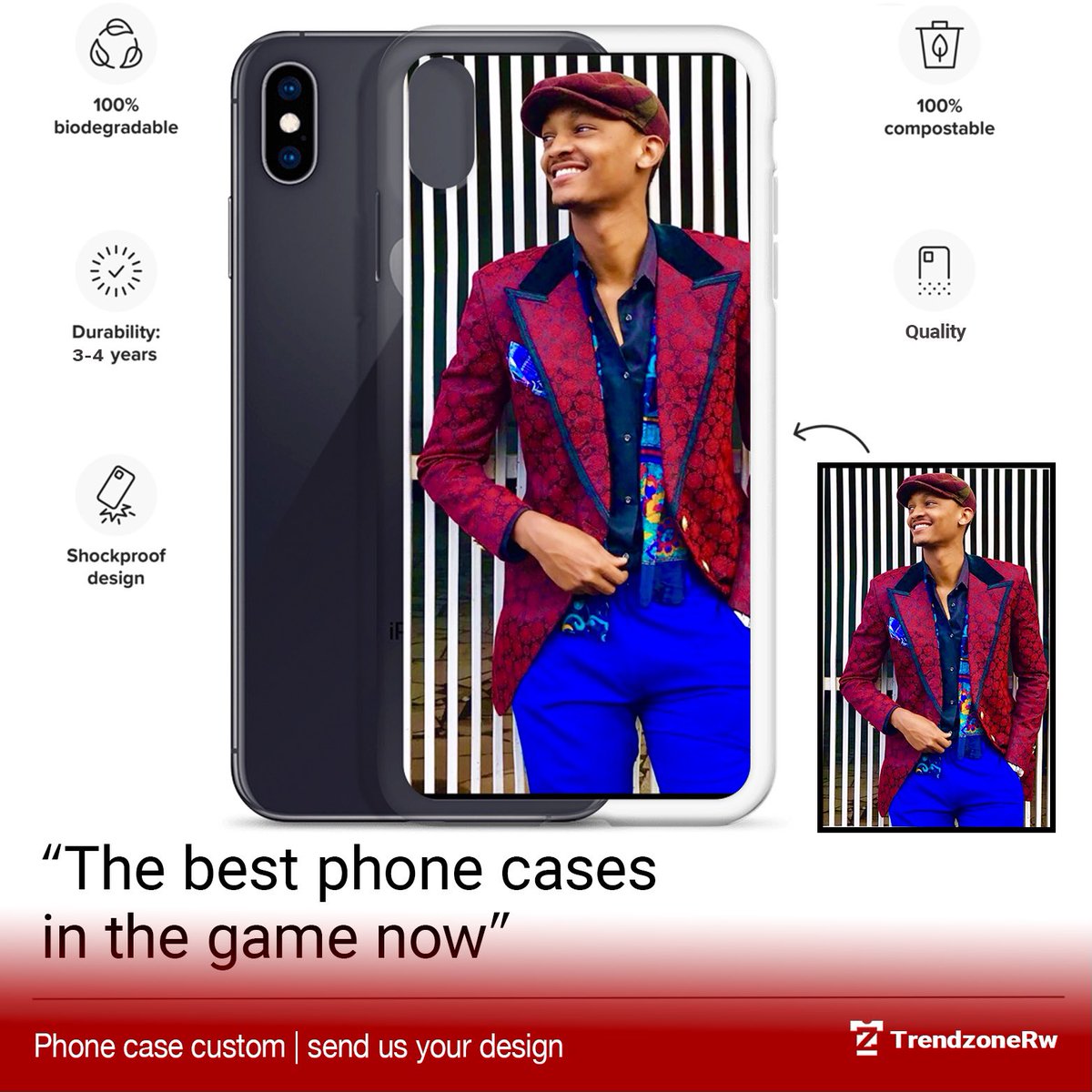 This form-fitting, featherlight custom case provides full coverage to your phone while still keeping your device ultra sleek and stylish ✨ Customize it with your images, designs, and texts.

#trendzonerw #phonecase #custom