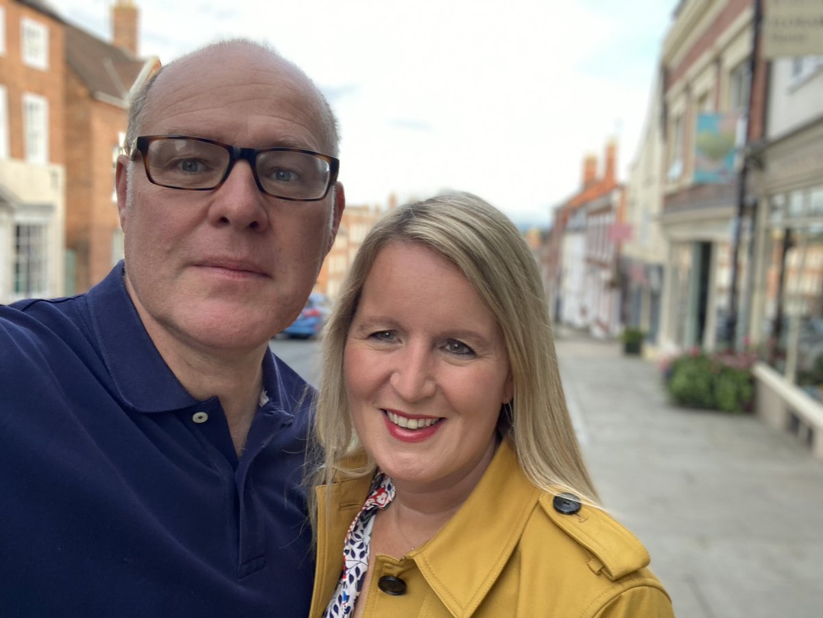 In Ludlow for the Food Festival. (Now without beard.)