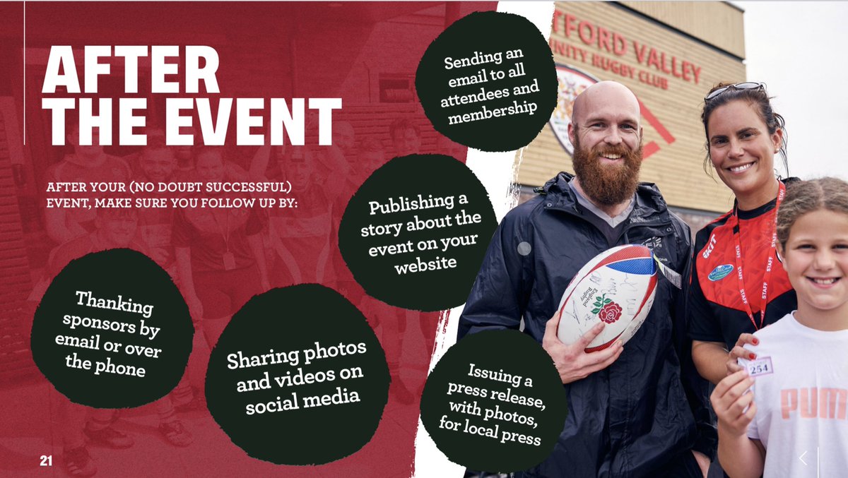 Lot’s of #PitchUpForRugby events happening across the Midlands today, we hope you all see new & returning faces across the weekend and enjoy your games and social activities Here are some helpful tips for you to consider for your events