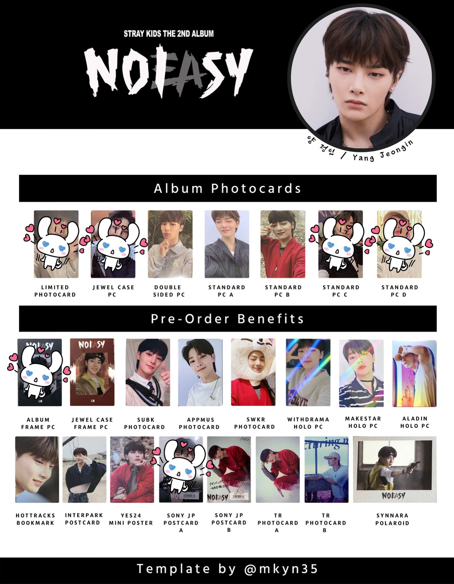 バンチャン さだめ トレカ noeasy straykids バンチャン さだめ トレカ noeasy straykids
