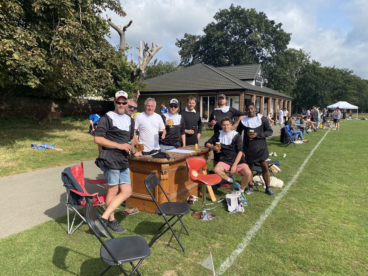 flashnorthey's tweet photo. Wonderful day for cricket down @HamptonhillCC but we wouldn't want to make a habit of it... https://t.co/Rn2CPdFSZW