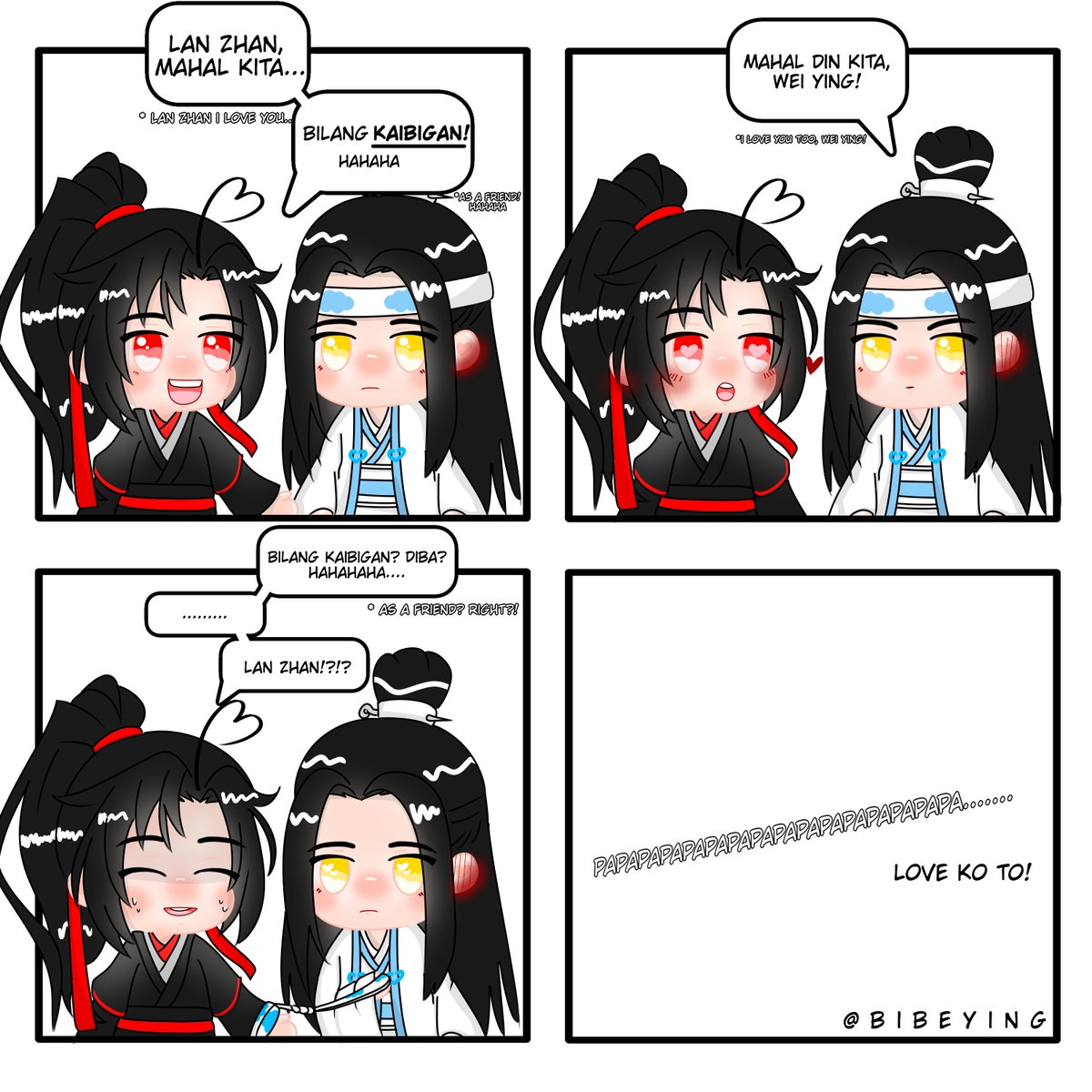 BibeYing's tweet photo. "Lan Zhan, mahal kita... bilang kaibigan!"

#WangXian #MoDaoZuShi https://t.co/nFLu5A47ab