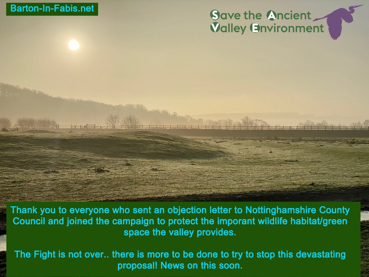 Barton_SAVE's tweet photo. Thank you for supporting Save The Ancient Valley Environment - @Barton_SAVE &amp; @Nottswildlife &amp; @AttenboroughNR Your letters will really make a difference to our campaign to protect the valley! 💚 https://t.co/NfiBxUZ3Cx
