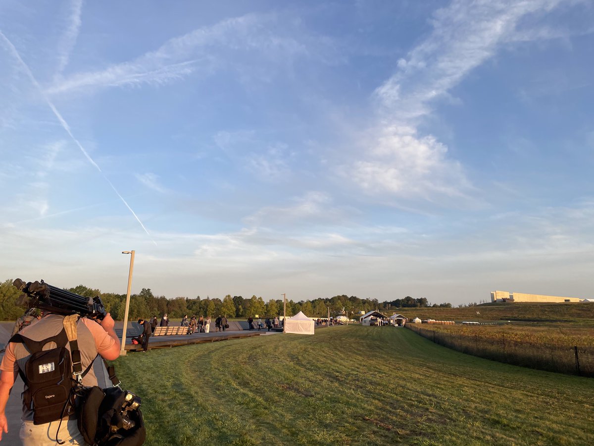 Making our way into the #flight93memorial for our coverage this morning in #shanksville on ⁦<a href="/ErieNewsNow/">Erie News Now</a>⁩ #neverforget
