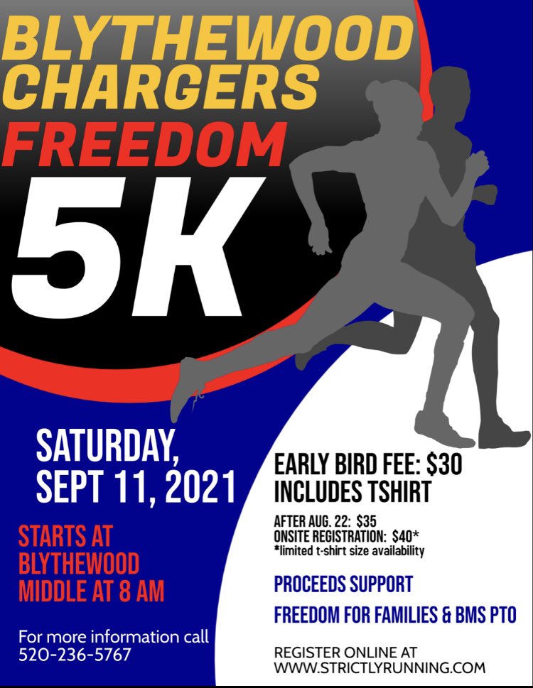 There’s still time!  We’re setting up.  Kickoff is at 8:00 am!  Come join the fun!