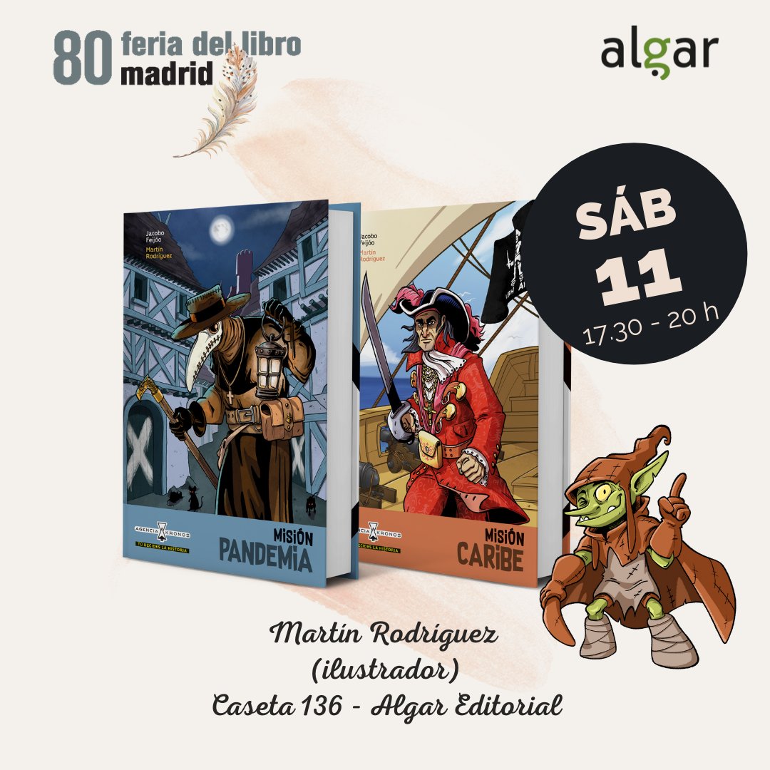 algareditorial's tweet photo. #FLMadrid21 📚📅✍ Y por la tarde...
#RocioBonilla - @eldragonlector
@jaumecopons - @mugalibros
#AntonioMartínMorales - @Serendipias3c
#MartínRodríguez - #AlgarEditorial
👉Consulta el calendario completo de @FLMadrid aquí: https://t.co/97QRTnquWj https://t.co/FAUe20lBfa