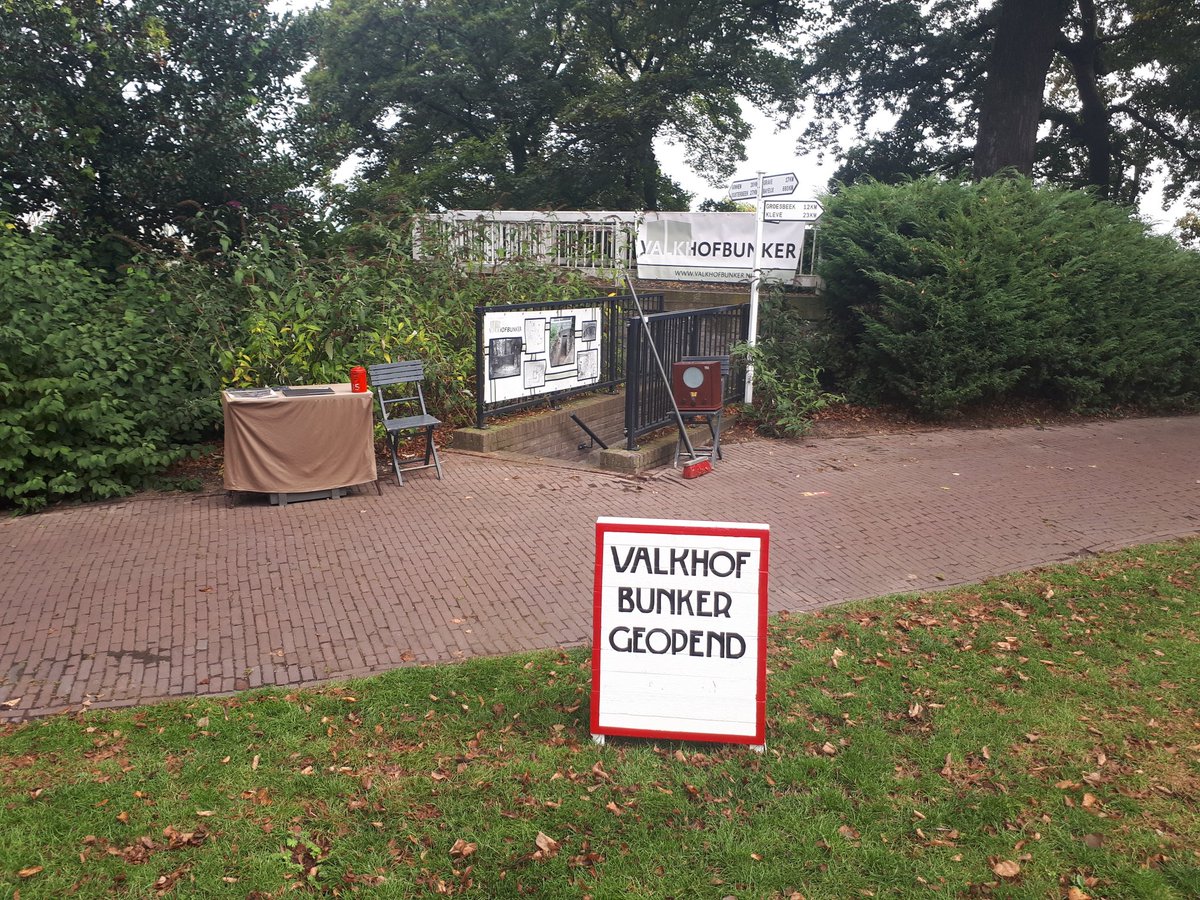 Op #OpenMonumentendag is de bunker uiteraard open! Wees welkom in het #valkhofpark in #Nijmegen op deze #September11
