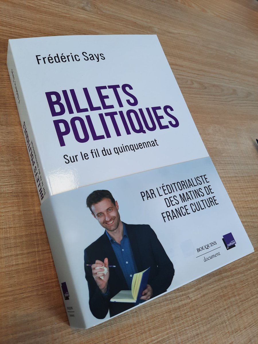 FredericSays's tweet photo. Joie de pouvoir vous présenter la couverture de mon livre !
"Billets politiques, sur le fil du quinquennat" sort le 23 septembre. https://t.co/IEWMtK2kyU
