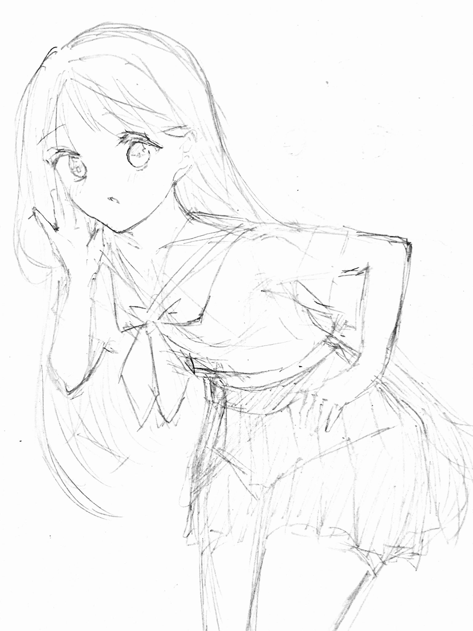 ましろ 女の子を描いてみました 鉛筆 女の子 イラスト 鉛筆 絵描きさんと繋がりたい 絵師さんと繋がりたい T Co Y4tnrwhsz7 Twitter