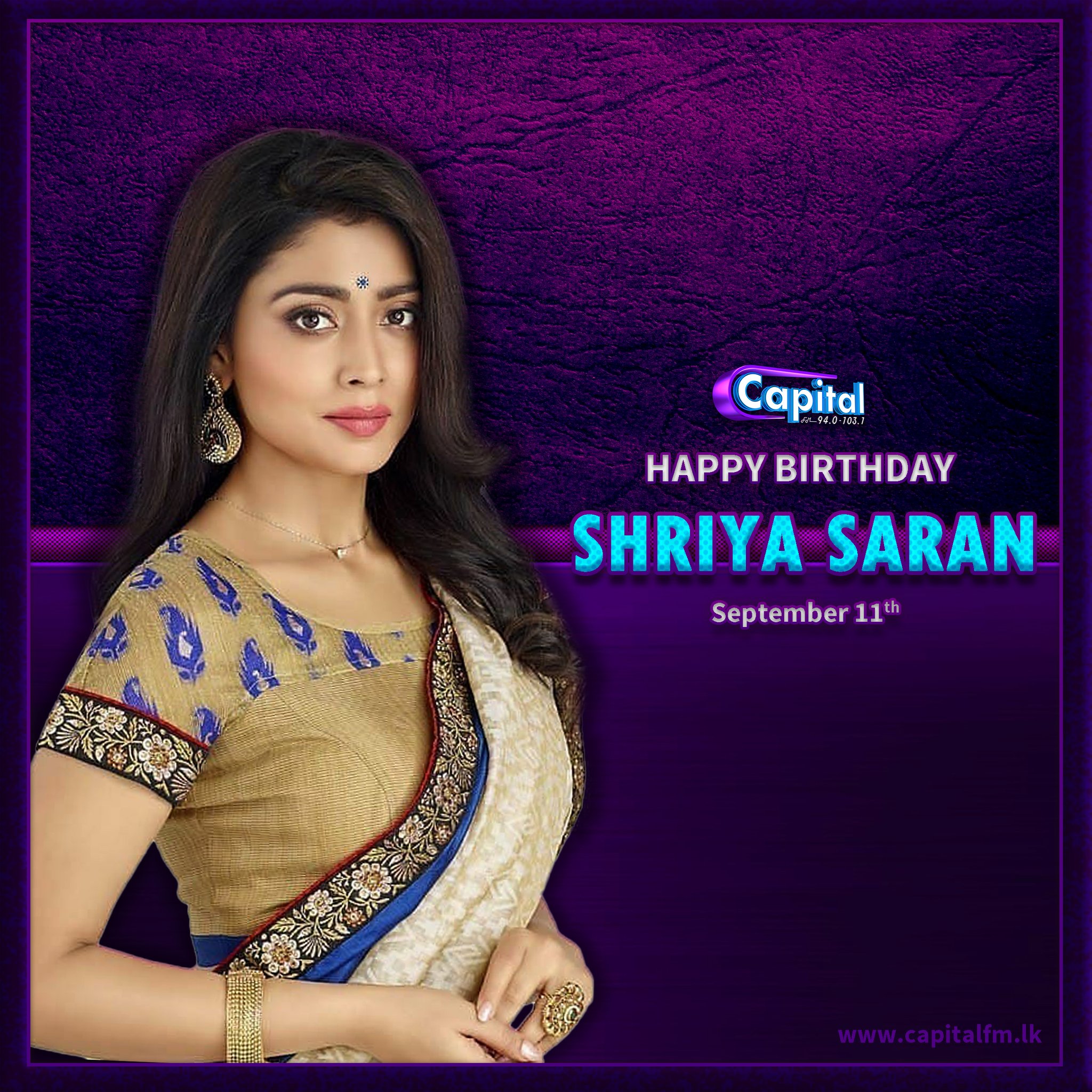 Wishing Ever Gorgeous Shriya Saran A Very Happy Birthday    
