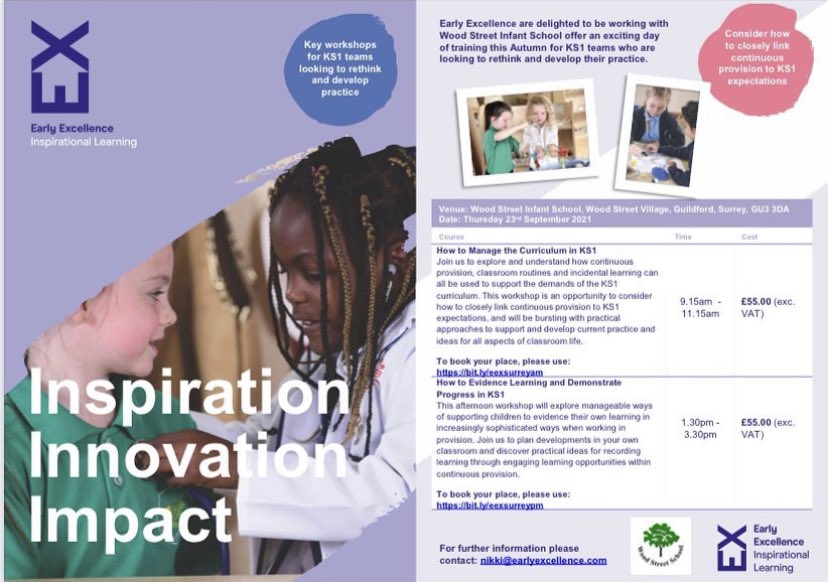 WSInfants's tweet image. We are excited to be partnering up with @EarlyExcellence and hosting a day of workshops. 

Book your places now:

training.earlyexcellence.com/w/uk/courses/2…

training.earlyexcellence.com/w/uk/courses/2…