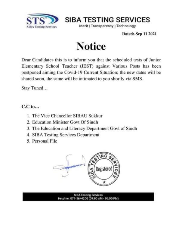MinisterEduGos's tweet photo. It is hereby informed to all candidates that this letter is fake. Test schedule is intact. https://t.co/bzw7uw3H7V