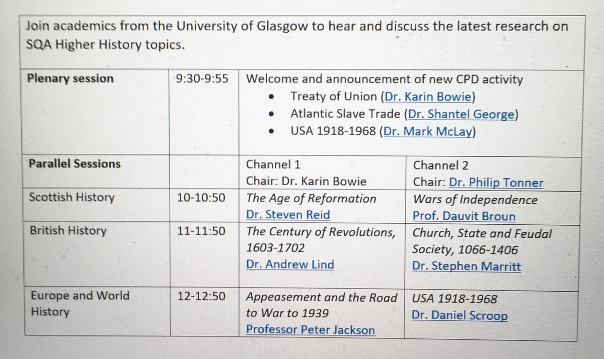 PhilipTonner's tweet photo. Underway now: first Higher History Conference @UofGlasgow c250 participants enjoying talks on the latest research on Higher History topics. @KarinBowie @UofGSocSci @UofGEducation @UofGArts @sqanews @HTENUK @SATHinfo https://t.co/V6h5vz6NTN