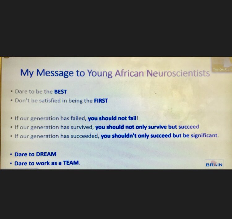 Amy05nah's tweet photo. An inspiring message from Prof. Alfred Njamshi to all #YoungAfricanNeuroscientists at the 12th Regional Teaching Course in SSA. Together, we can change challenges into best stories! ⁦@AFANeurology⁩ ⁦@EANeurology⁩ ⁦@wfneurology⁩ ⁦ https://t.co/yn0tEGXJIl
