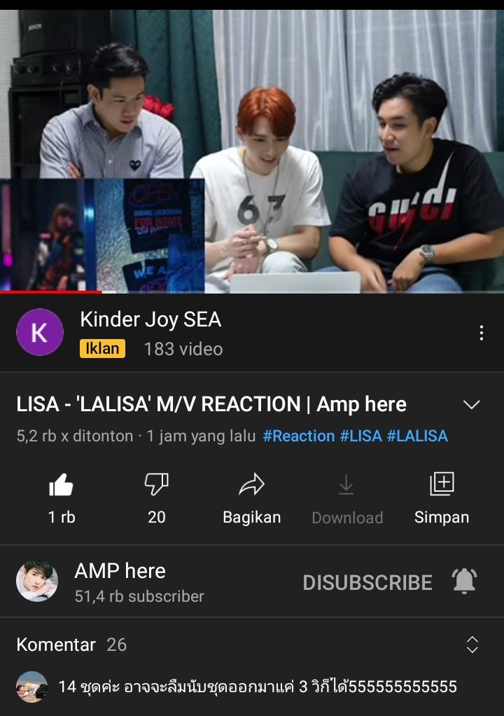 BYuseffi's tweet photo. do you two have an appointment? why are you so close
YouTube P Arm @arm_wc
https://t.co/QRFz9uVT0B #ARMSHOW #LISA #LISASOLO #LALISA
YouTube P Amp @amp_phuri
https://t.co/uJZdUTExIy #AMPhere
Here is their YouTube link if you want to see them https://t.co/ge3qRWs7cw