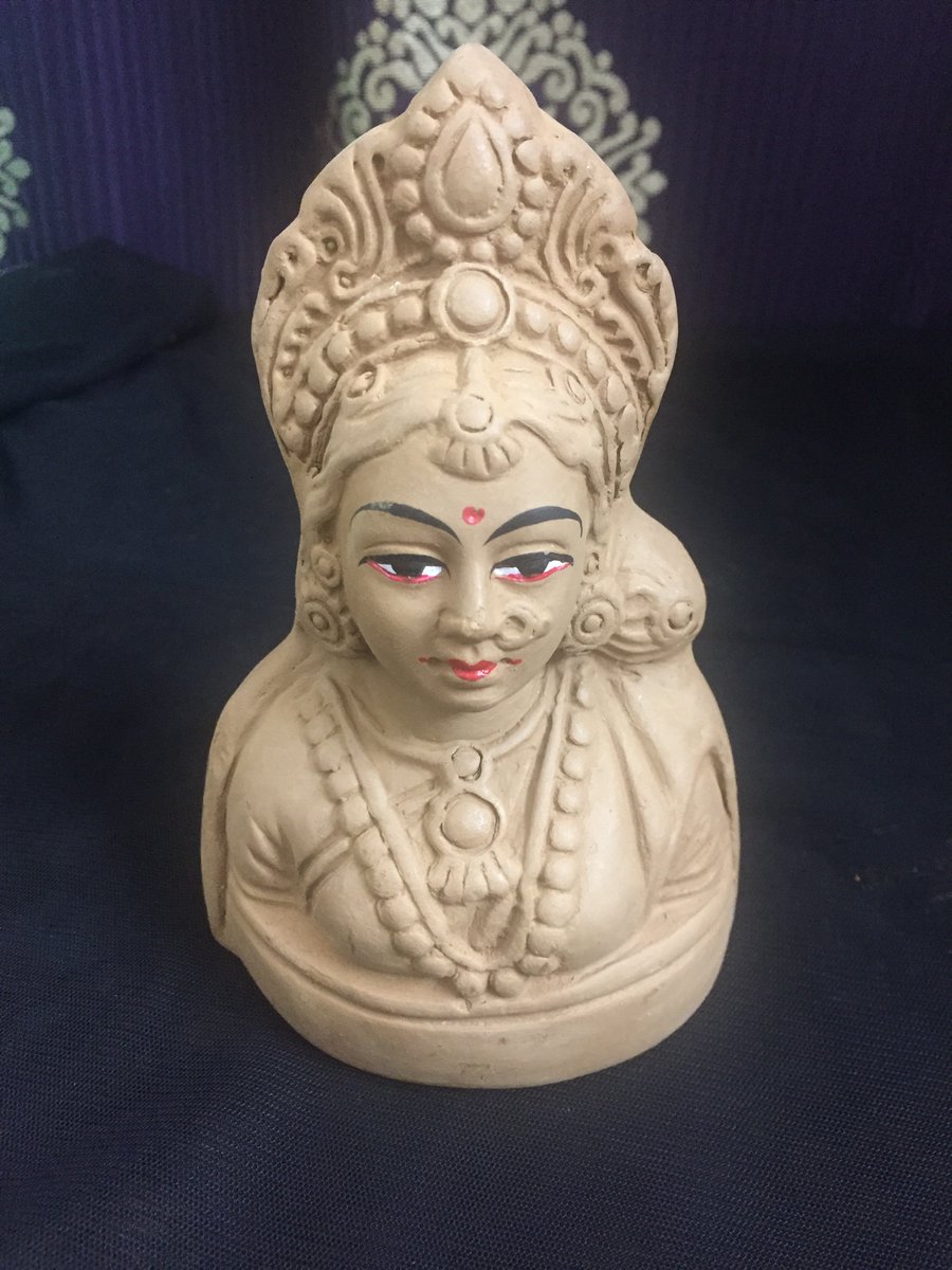 s_kavya's tweet photo. Got to paint and deck up Gowri 🥰 #GaneshChaturthi2021 https://t.co/hcPDfrujg0