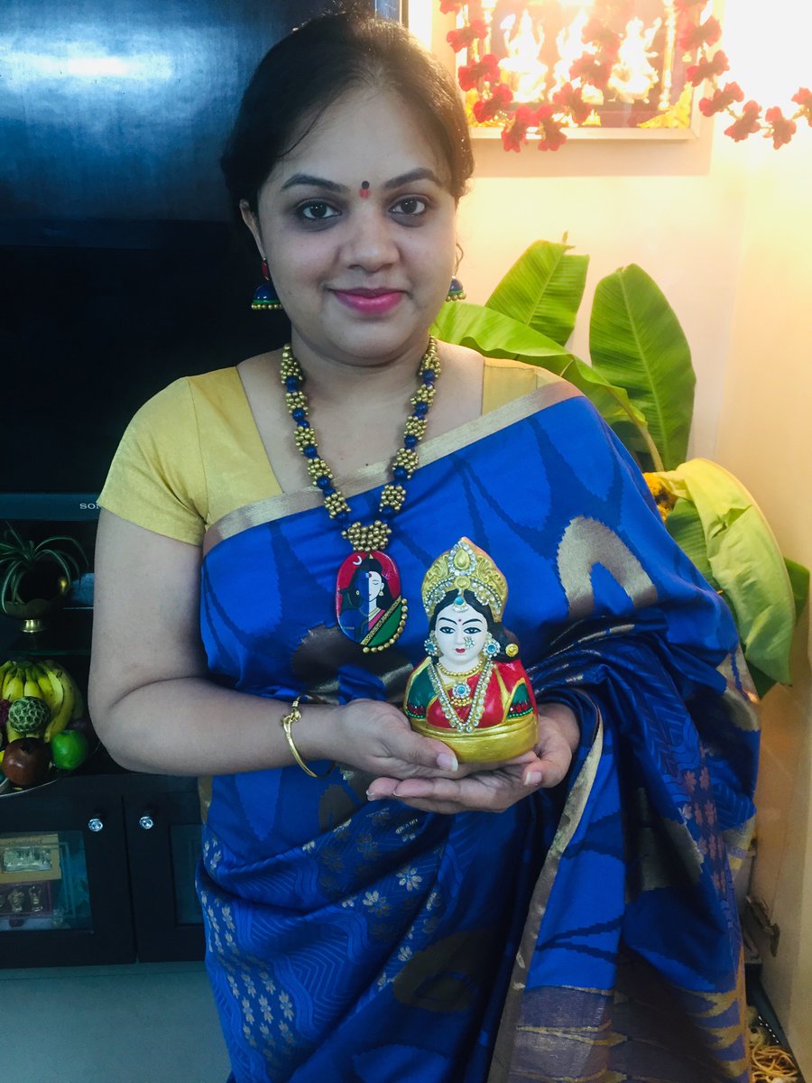 s_kavya's tweet photo. #GaneshChaturthi2021 at moms place .. https://t.co/xXi18ea9M0
