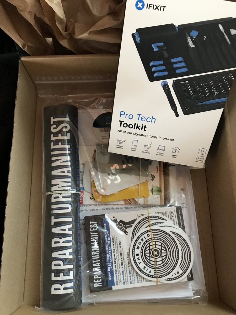 Look what just arrived in the mail 😍
<a href="/iFixit/">iFixit</a>EU @iFixit
#RightToRepair