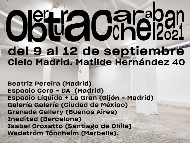 No olvidéis que este fin de semana se celebra Obertura Carabanchel, un festival de artes en el barrio madrileño donde viven y trabajan el mayor número de artistas por m2 de la capital! 😊

oberturacarabanchel.com

Organiza <a href="/atelier_solar/">Atelier Solar</a> con @cielomadridestudios (IG).
