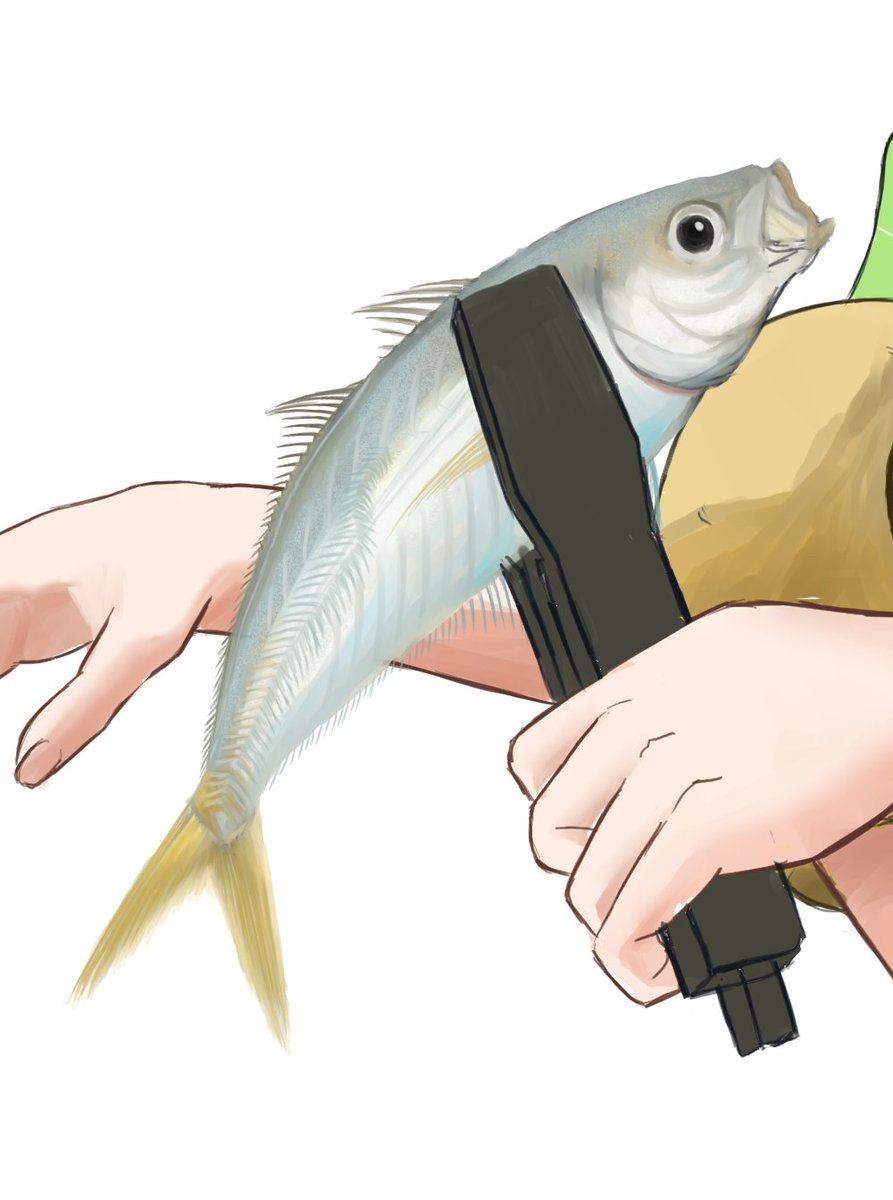 アジ 描くの簡単そうだけどゼイゴというくそめんどいのがある ふそうのイラスト アジ 描くの簡単そうだけどゼイゴというくそめんどいのがある ふそうのイラスト
