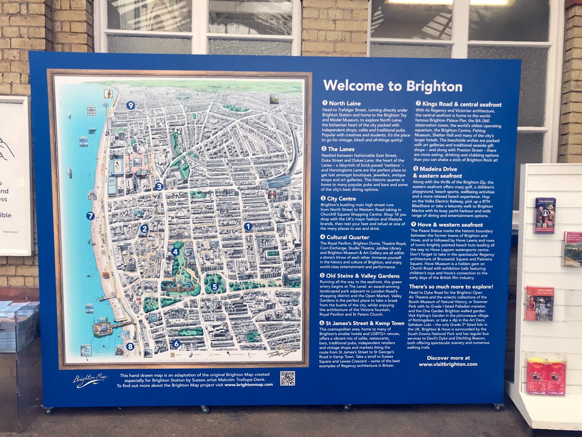 malcdavis's tweet image. malc_davis
The Brighton Tourism Alliance approached me about adapting my original Brighton Map illustration to use as a way finding map for visitors to Brighton. We added colour to highlight all of the destinations ;) brightonmap.com @Love_Brighton #Brighton