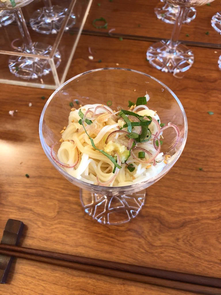 大勢で素麺パーティーできるようになったらやりたい…！シャンパンタワーならぬ素麺タワー！！