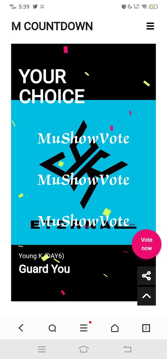 MuShowVote | Close (temp) tweet media