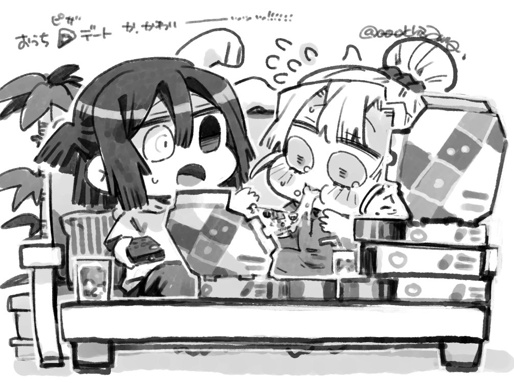 @honey_0832_bee ああ〜ッ!か、可愛い〜!!!!!
2人ともゆったりルームウェアでソファーにぎゅぎゅっと座ってピザ食べて欲しいですね〜!🍕🍕🍕🍕🍕🍕🍕 