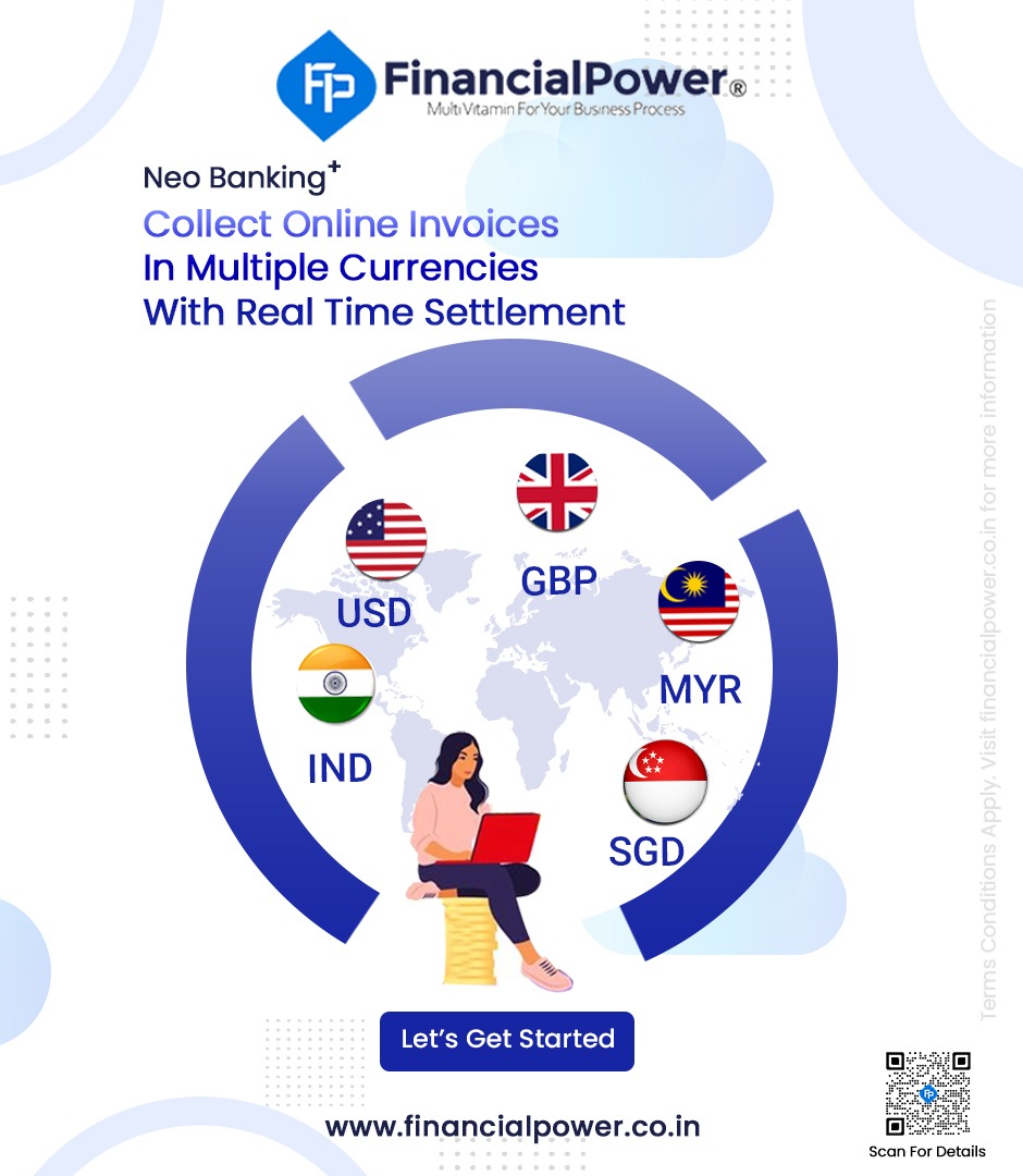 1_stop_finance's tweet photo. Create E-invoice &amp; Collect Payment in Multi Currency From Vendors By FinancialPower's Automated Business &amp; Payment Solution. 
FinancialPower : The Neo Banking+ is an One stop Solution For Payout, Banking, Finance, GST, Invoicing &amp; Accounting. 
Signup Now: https://t.co/9q9YlOMQxa https://t.co/by6kY3cBMS