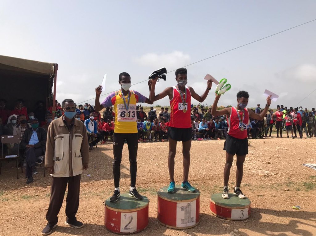 4AfricanVision's tweet photo. 8th Eritrean National Mountain Champion held in #AdiKeyih August 29 #Filimon Ande and #Rigibe Hailesilasie Won in senior. In Junior (U20) #Biniam Tesfay and #Tirhas Micheal became champion all are from Debub Athletics Club. #ENAF #EritreaPrevails @qana_meror @biniamb @GhideonMusa https://t.co/CyFtlX3nqy
