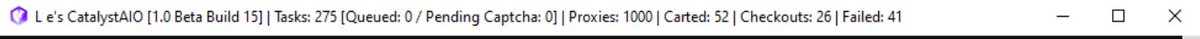 CookGroup: <a href="/_AshIO_/">Ash IO</a>
 Thanks for the Weekly 
Bot: <a href="/CatalystAIO/">Catalyst</a>
 
Proxies: <a href="/DonutProxies/">DONUT_proxies</a>
