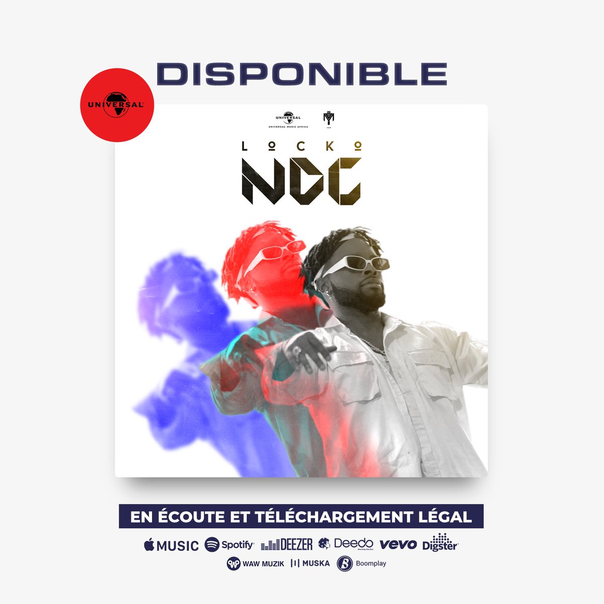 lockofficial's tweet photo. NDC (Indécis) , mon nouveau titre annonçant un album en couleurs à venir , est désormais disponible sur toutes les plateformes de téléchargement légales 🔥🎉
En attendant la sortie du clip à 19H , Streamez la chanson ici : https://t.co/VidEpuqINJ
#NDC #Yema #UMA #LSMProd https://t.co/PbekH4G0C6