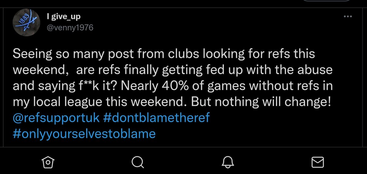 radical_referee's tweet image. When the #Referee makes a decision today that you really dislike, YOU yourself will have a decision to make 👁 Will you react like a toddler who hasn't got their way or will you act like an emotional intelligent adult? 

#Refshortage
#Karma 
#YouReapWhatYouSow 👁