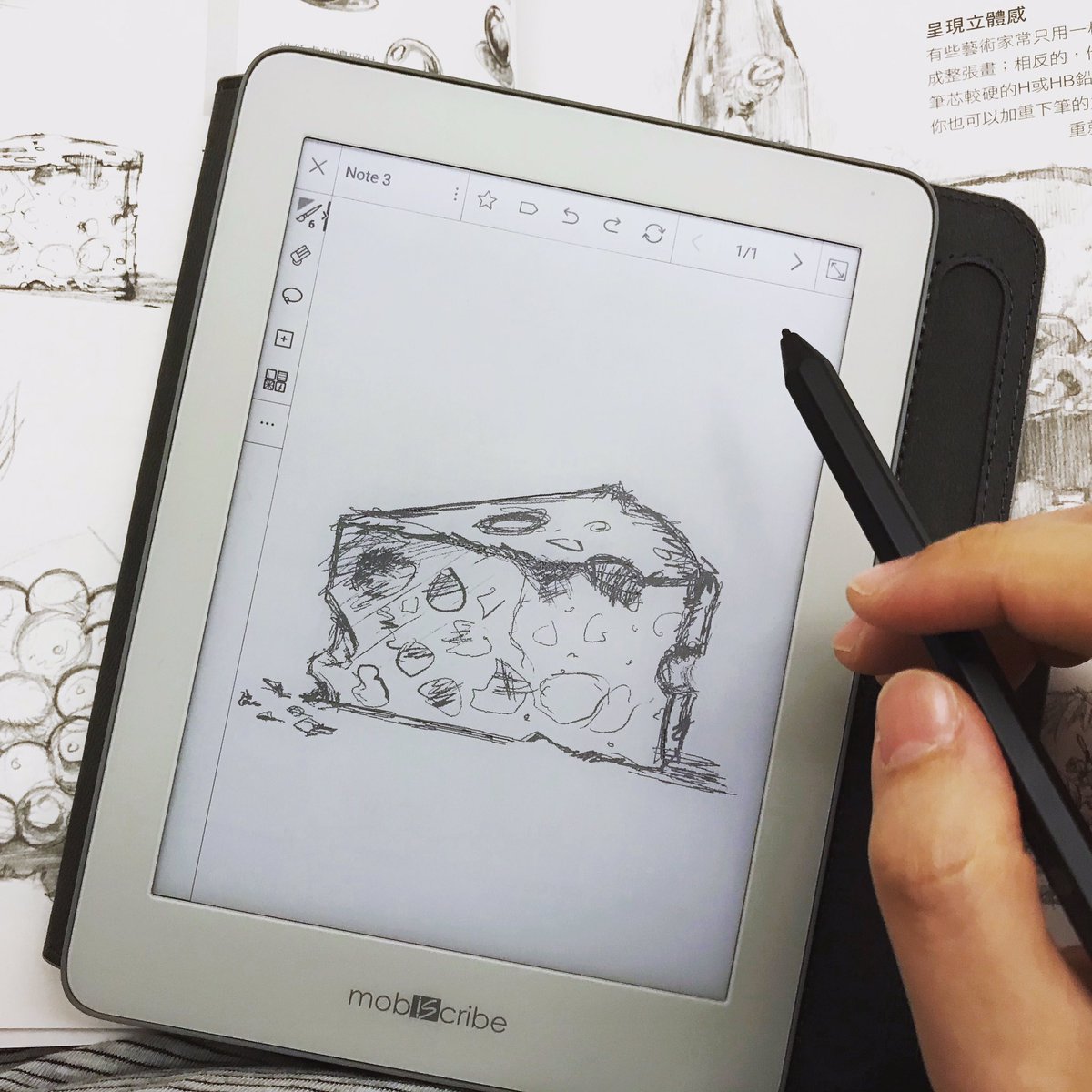 nicho's tweet image. My first drawing on MobiScribe Origin. Still figuring how to sync the notes with Dropbox.
#mobiscribe #mobiscribeorigin #drawingexercise #drawingpractice