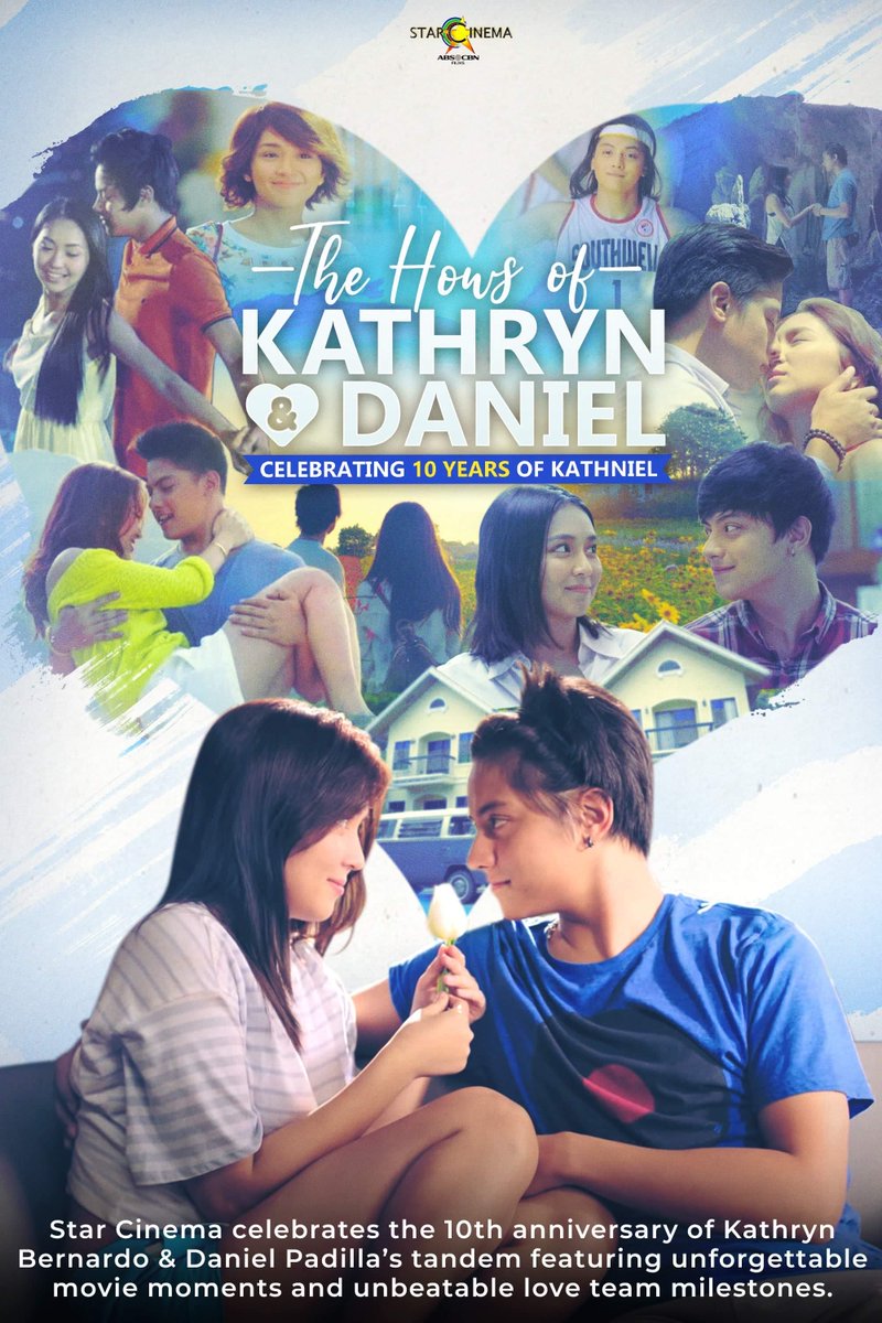 ABSCBN's tweet photo. Today's the day! Kathryn Bernardo and Daniel Padilla have officially been a love team for 10 YEARS! 🥂💙

Don't forget to visit Star Cinema's website and check out our YouTube channel for even more exclusive KathNiel content! 💙 #10YearsOfKathNiel #TheHowsOfKathNiel #KathNielAt10 https://t.co/0i8nvKA51M