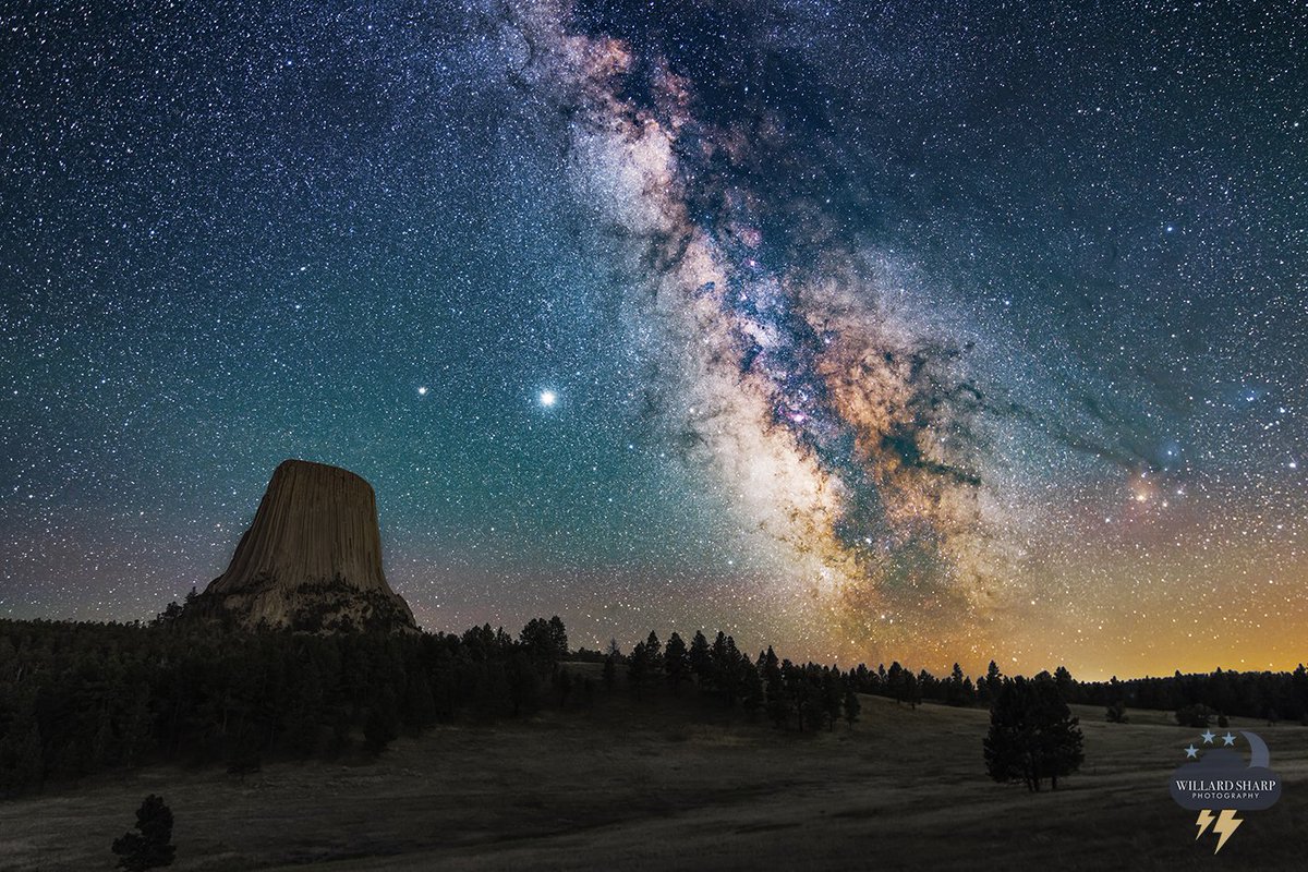 willardsharpwx's tweet photo. September 13 will be the day I dive into the #NFT space!  Before then I want to surpass 2000 Twitter followers &amp; I need you're help. Every person who retweets this &amp; encourages their friends to follow me will be in the drawing for an 11x14 print of the Milky Way at Devils Tower! https://t.co/3MNGfwbMaN