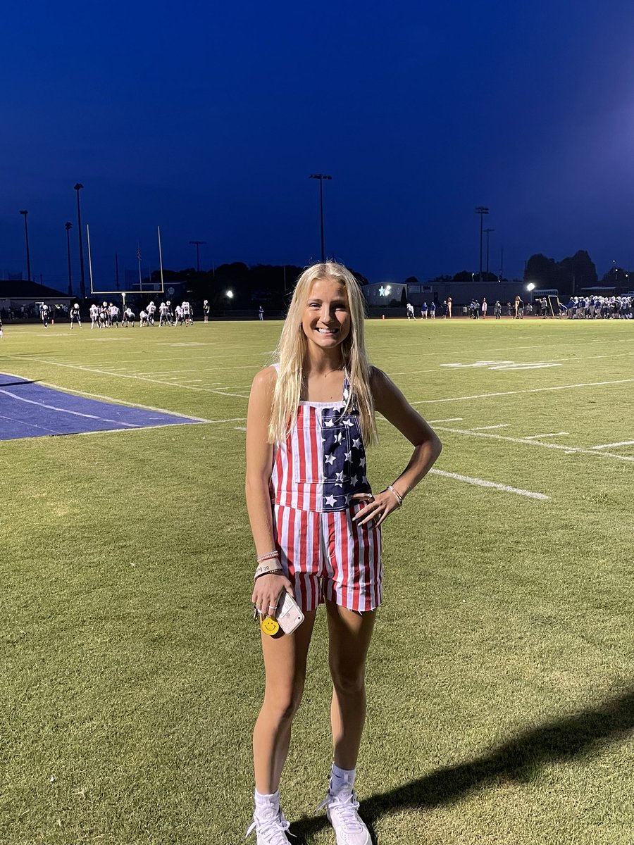 Senior Alison Lalance getting recognized at the football game for getting a 30+ on her ACT, it’s about more than soccer and we are very proud of her for this accomplishment!! #STUDENTathlete