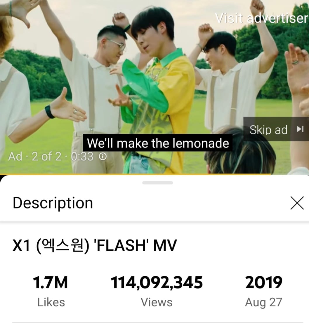 amylioe's tweet photo. Got this cute Eunsang's lemonade ad while listening to Flash mv.😍😍
How lucky I am!♥️🦋🍋♥️
@x1members @x1official101 
@LES_BNM 
#FLASHX1
#LeeEunSangBeautifulSunshine https://t.co/j9tx0Qq1VZ